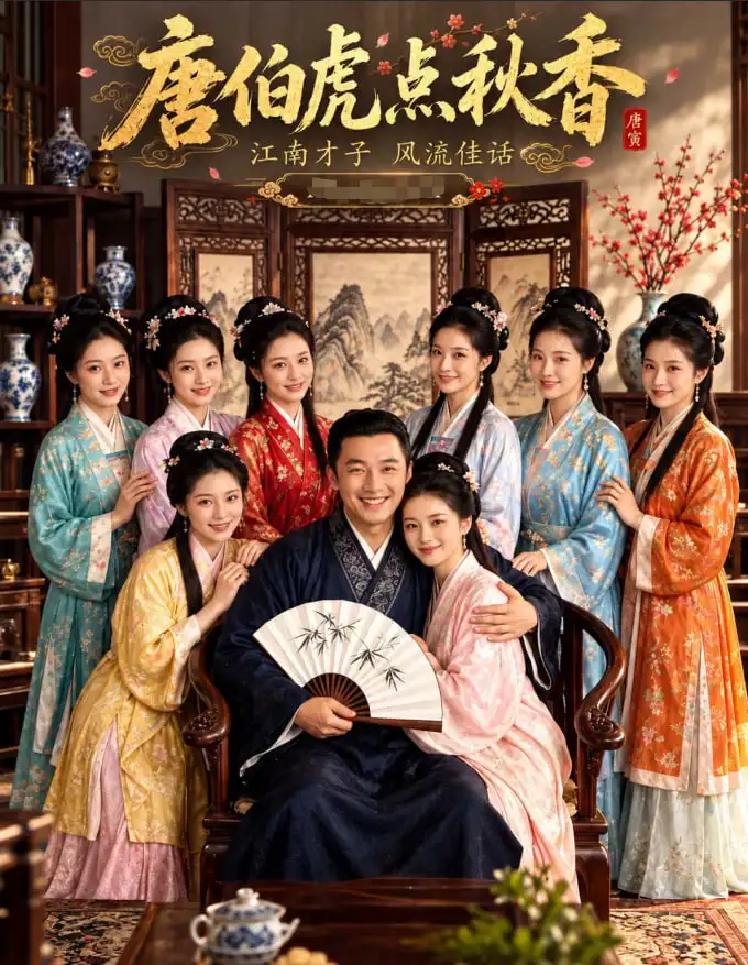 橙果短剧《唐伯虎点秋香》竖屏封面